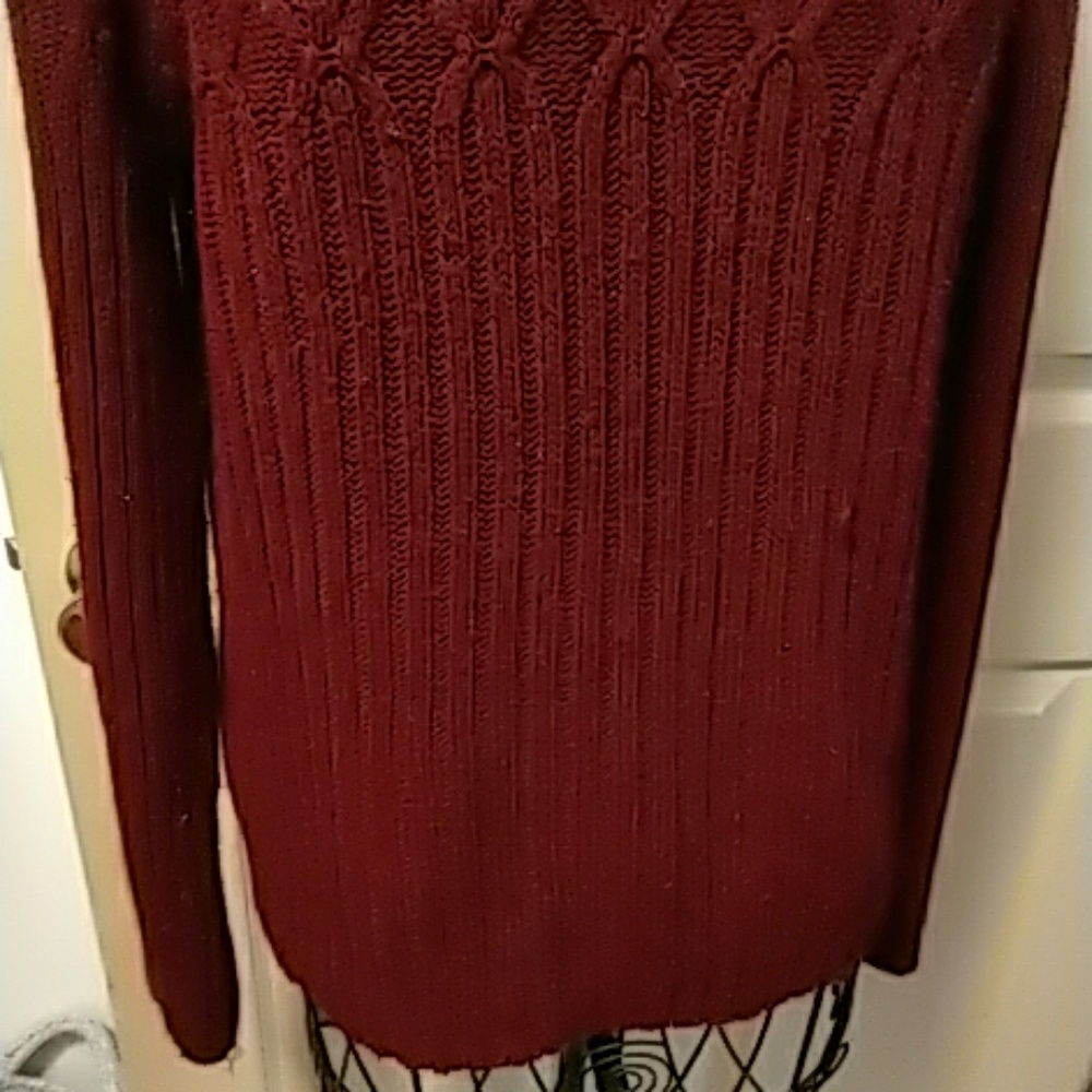 Sweater Project womens acrylic sweater red M - Picture 3 of 8